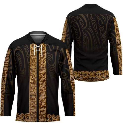 New Zealand Maori Kowhaiwhai Hockey Jersey Karaka Maui and Mangopare - Aussie Hoodie