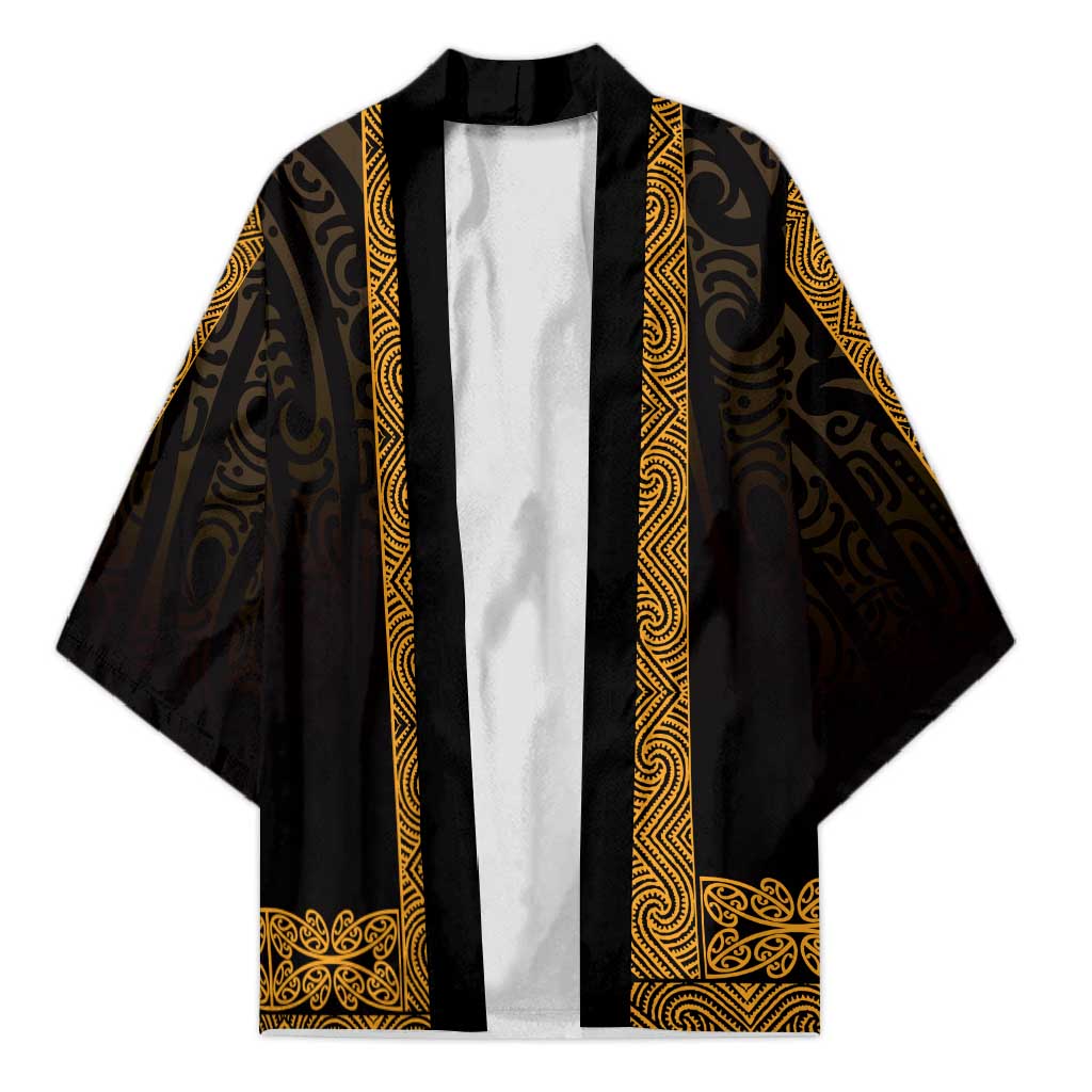 New Zealand Maori Kowhaiwhai Kimono Karaka Maui and Mangopare - Aussie Hoodie