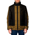 New Zealand Maori Kowhaiwhai Padded Jacket Karaka Maui and Mangopare - Aussie Hoodie