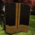 New Zealand Maori Kowhaiwhai Quilt Karaka Maui and Mangopare