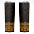 New Zealand Maori Kowhaiwhai Skinny Tumbler Karaka Maui and Mangopare