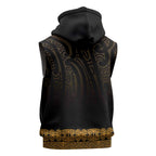 New Zealand Maori Kowhaiwhai Sleeveless Hoodie Karaka Maui and Mangopare - Aussie Hoodie