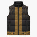 New Zealand Maori Kowhaiwhai Sleeveless Puffer Jacket Karaka Maui and Mangopare - Aussie Hoodie