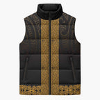 New Zealand Maori Kowhaiwhai Sleeveless Puffer Jacket Karaka Maui and Mangopare - Aussie Hoodie