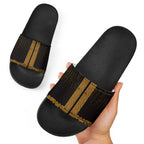 New Zealand Maori Kowhaiwhai Slide Sandals Karaka Maui and Mangopare - Aussie Hoodie