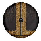 New Zealand Maori Kowhaiwhai Spare Tire Cover Karaka Maui and Mangopare