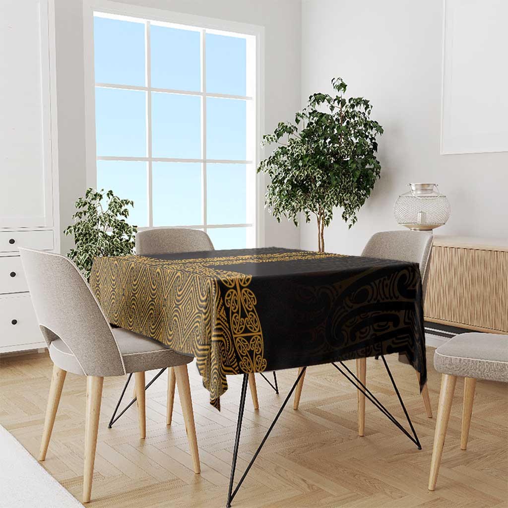 New Zealand Maori Kowhaiwhai Tablecloth Karaka Maui and Mangopare