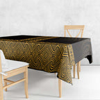 New Zealand Maori Kowhaiwhai Tablecloth Karaka Maui and Mangopare