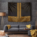 New Zealand Maori Kowhaiwhai Tapestry Karaka Maui and Mangopare