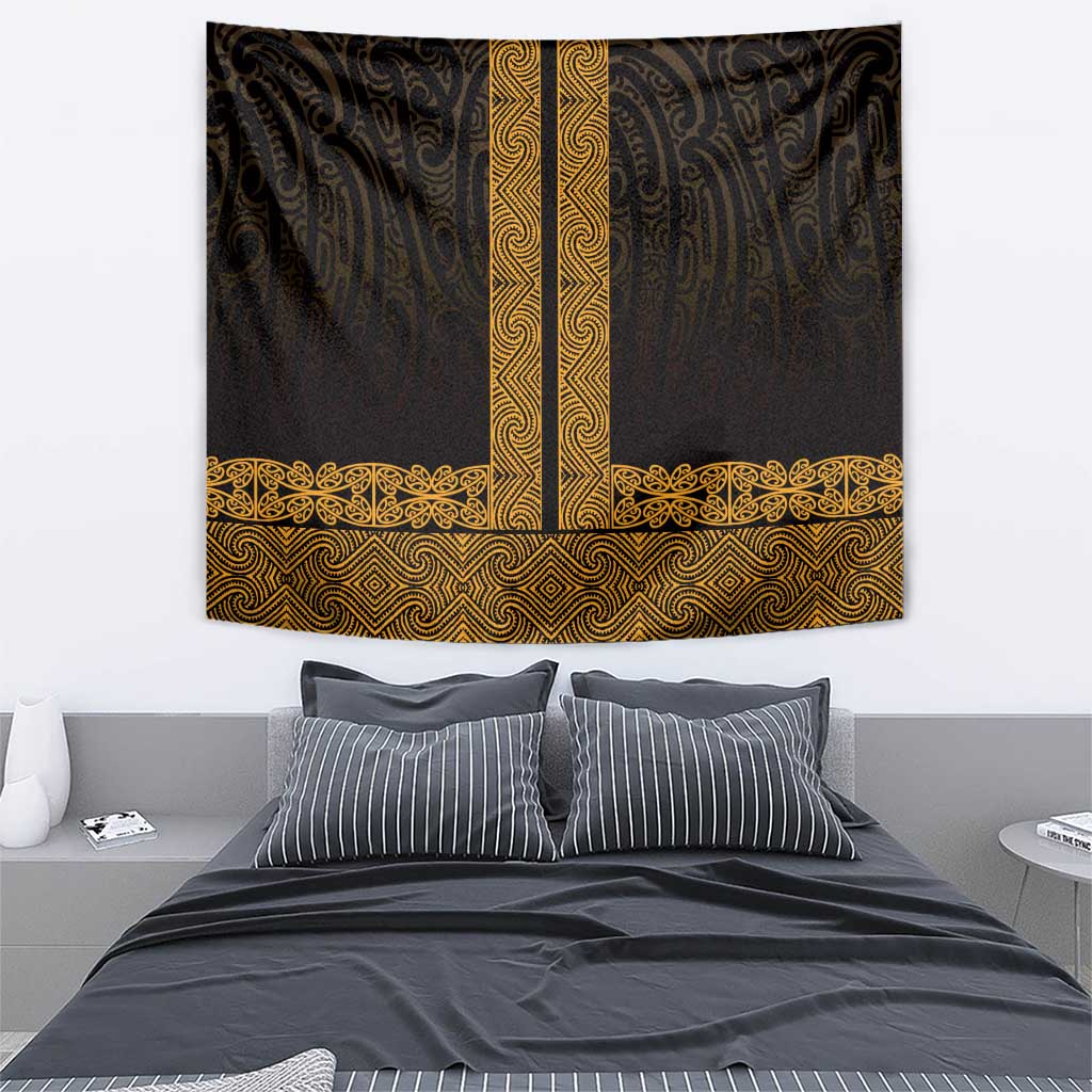 New Zealand Maori Kowhaiwhai Tapestry Karaka Maui and Mangopare