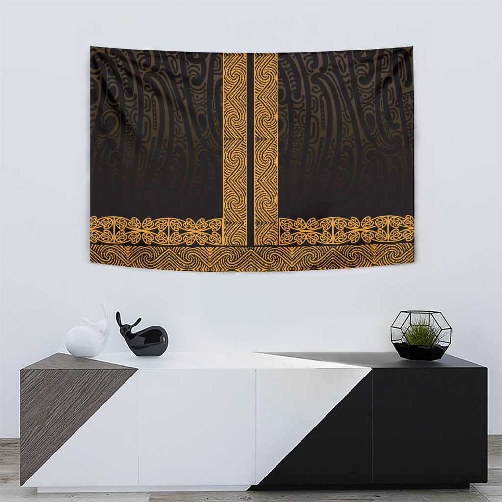 New Zealand Maori Kowhaiwhai Tapestry Karaka Maui and Mangopare