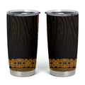 New Zealand Maori Kowhaiwhai Tumbler Cup Karaka Maui and Mangopare