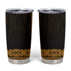 New Zealand Maori Kowhaiwhai Tumbler Cup Karaka Maui and Mangopare