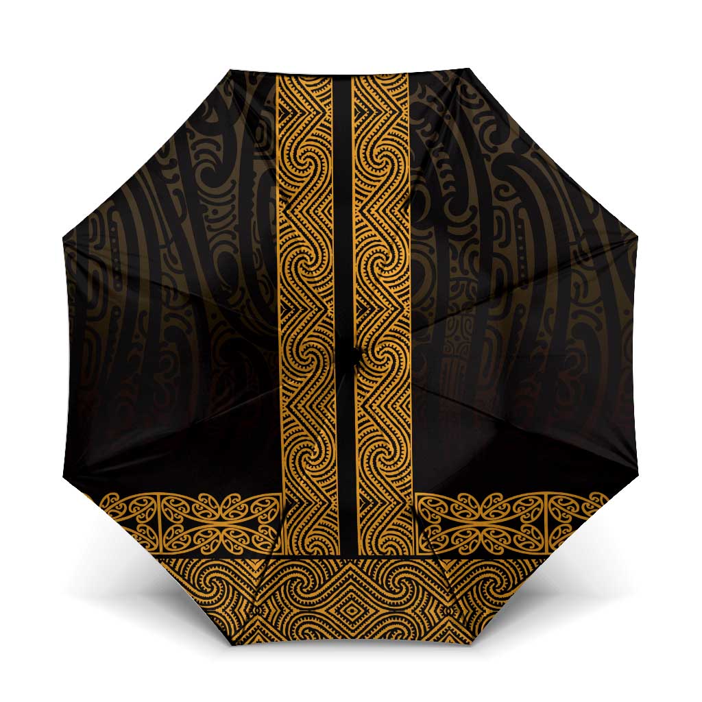 New Zealand Maori Kowhaiwhai Umbrella Karaka Maui and Mangopare - Aussie Hoodie