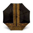 New Zealand Maori Kowhaiwhai Umbrella Karaka Maui and Mangopare - Aussie Hoodie