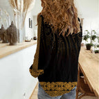 New Zealand Maori Kowhaiwhai Women Casual Shirt Karaka Maui and Mangopare