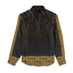 New Zealand Maori Kowhaiwhai Women Casual Shirt Karaka Maui and Mangopare
