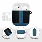 New Zealand Maori Kowhaiwhai AirPods Case Kikorangi Maui and Mangopare - Aussie Hoodie