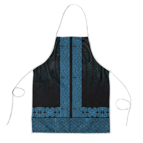New Zealand Maori Kowhaiwhai Apron Kikorangi Maui and Mangopare - Aussie Hoodie