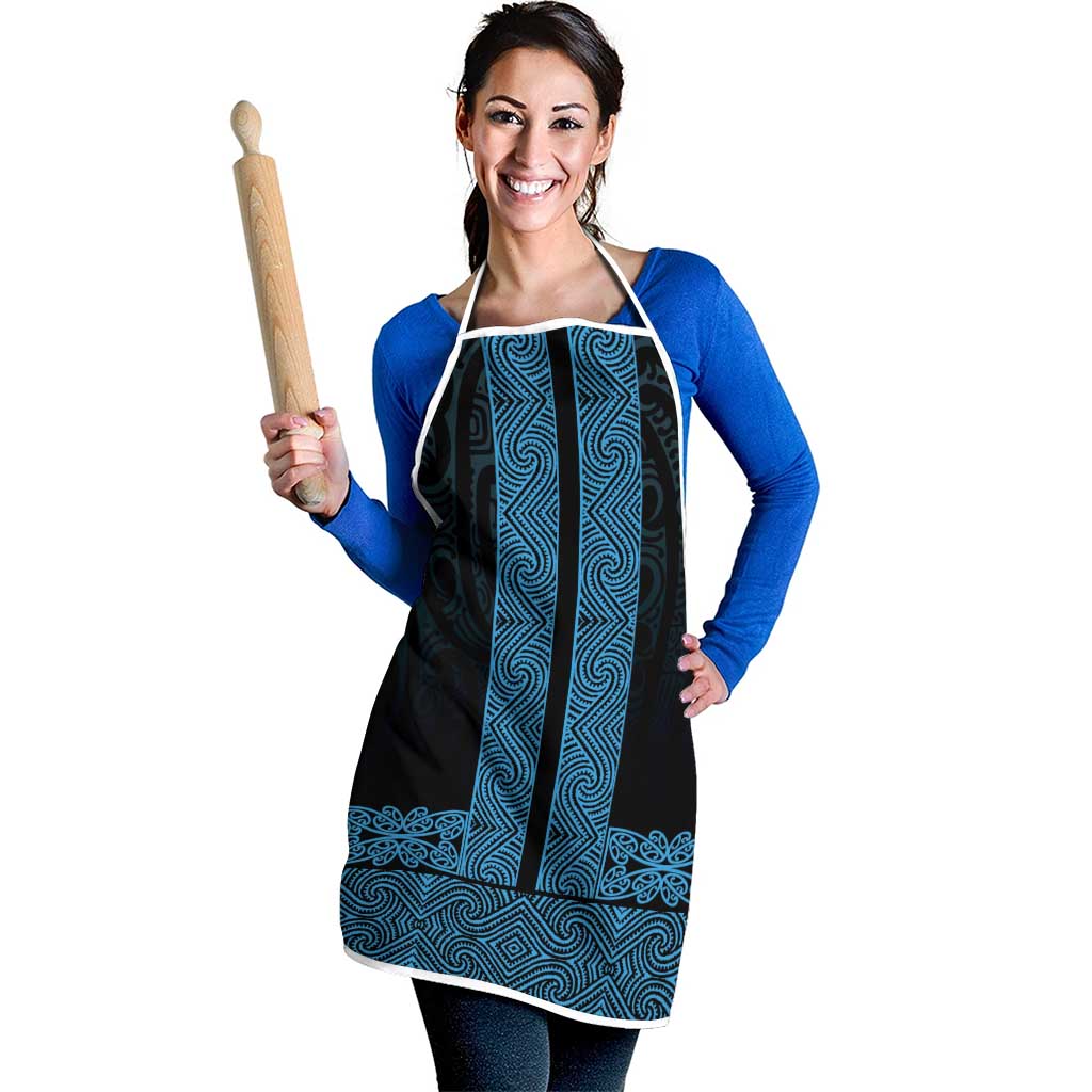 New Zealand Maori Kowhaiwhai Apron Kikorangi Maui and Mangopare - Aussie Hoodie