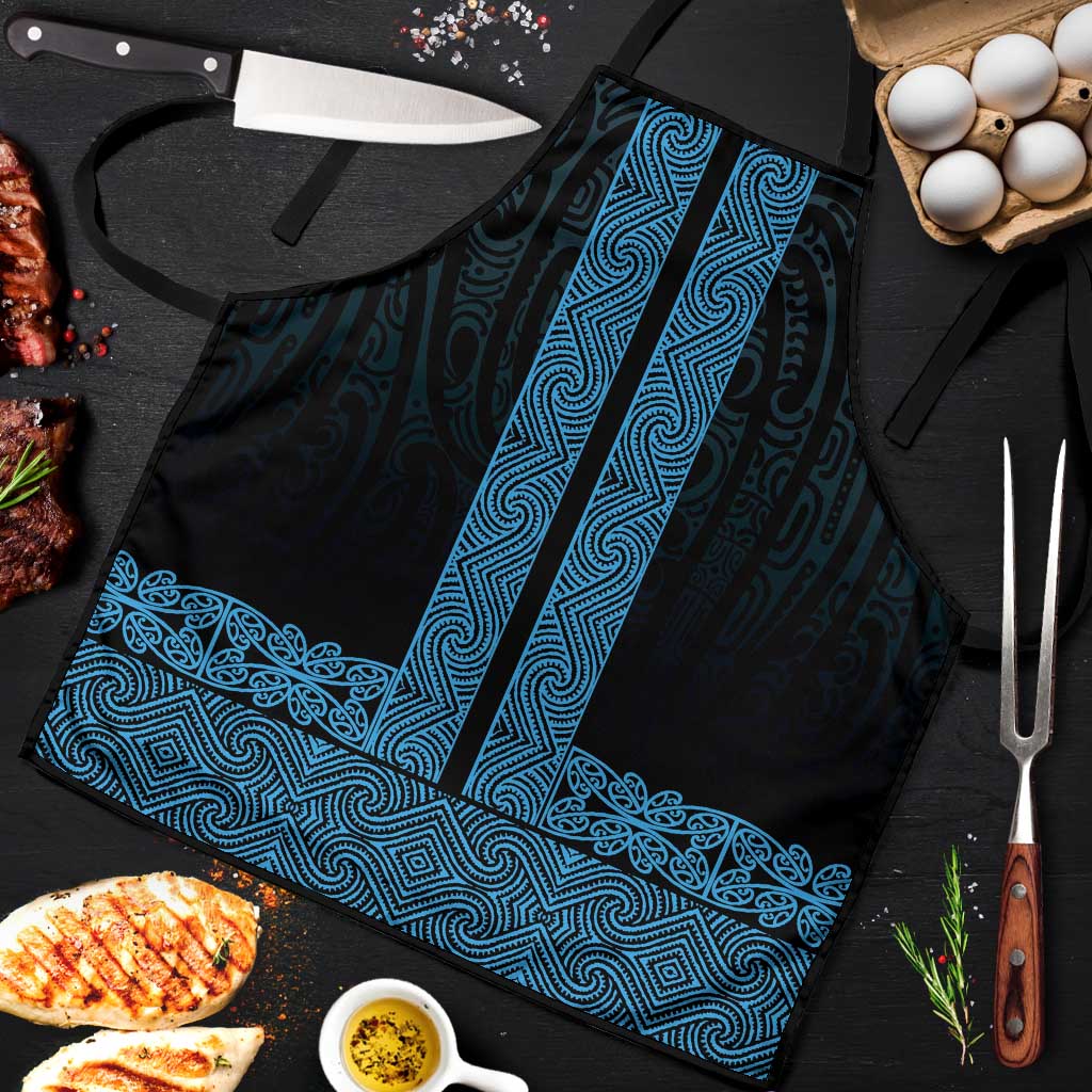 New Zealand Maori Kowhaiwhai Apron Kikorangi Maui and Mangopare - Aussie Hoodie