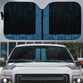 New Zealand Maori Kowhaiwhai Auto Sun Shade Kikorangi Maui and Mangopare - Aussie Hoodie