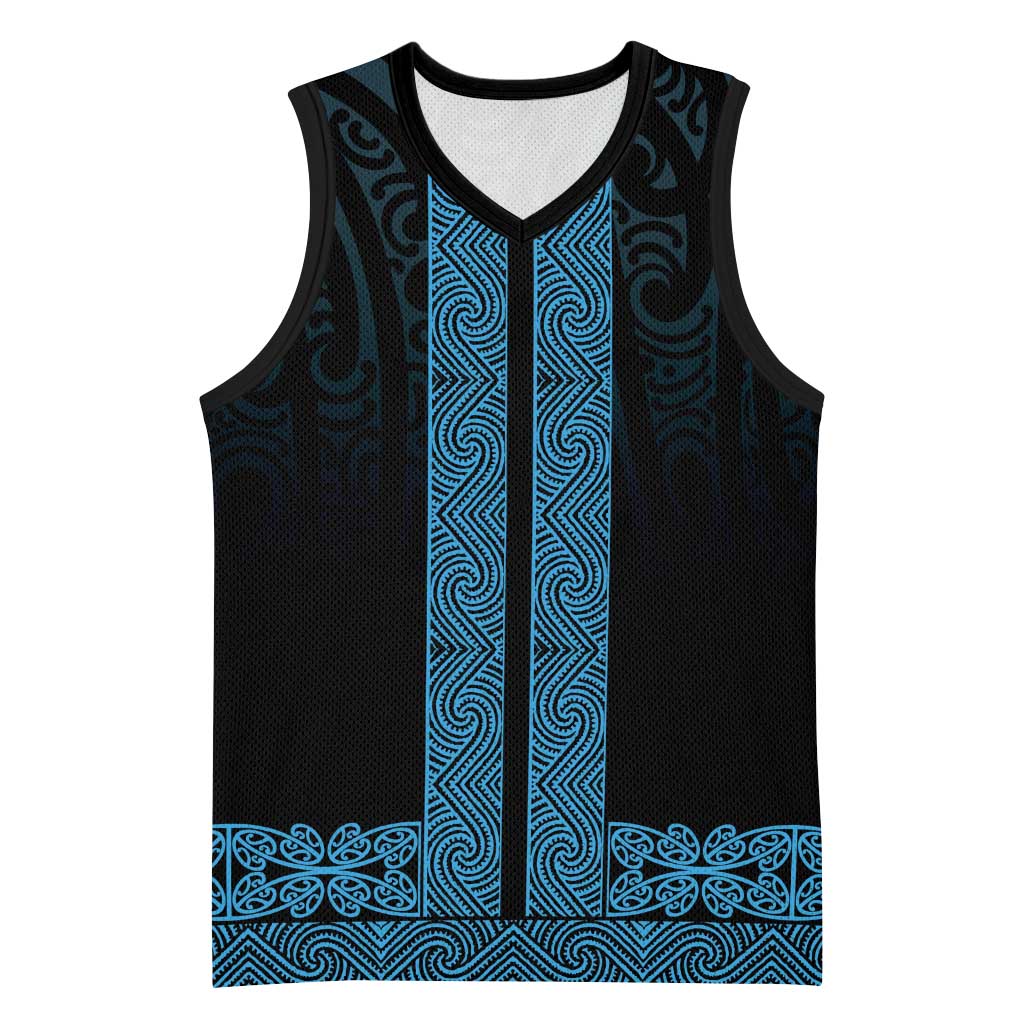 New Zealand Maori Kowhaiwhai Basketball Jersey Kikorangi Maui and Mangopare - Aussie Hoodie