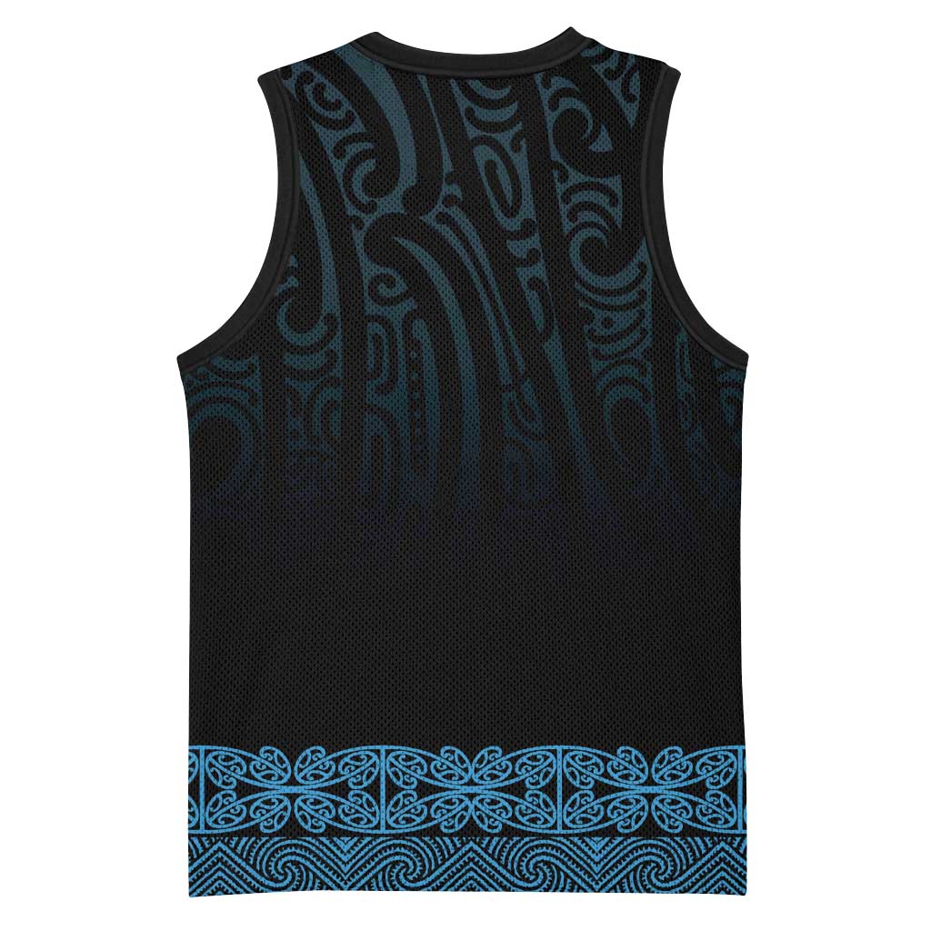 New Zealand Maori Kowhaiwhai Basketball Jersey Kikorangi Maui and Mangopare - Aussie Hoodie