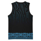 New Zealand Maori Kowhaiwhai Basketball Jersey Kikorangi Maui and Mangopare - Aussie Hoodie