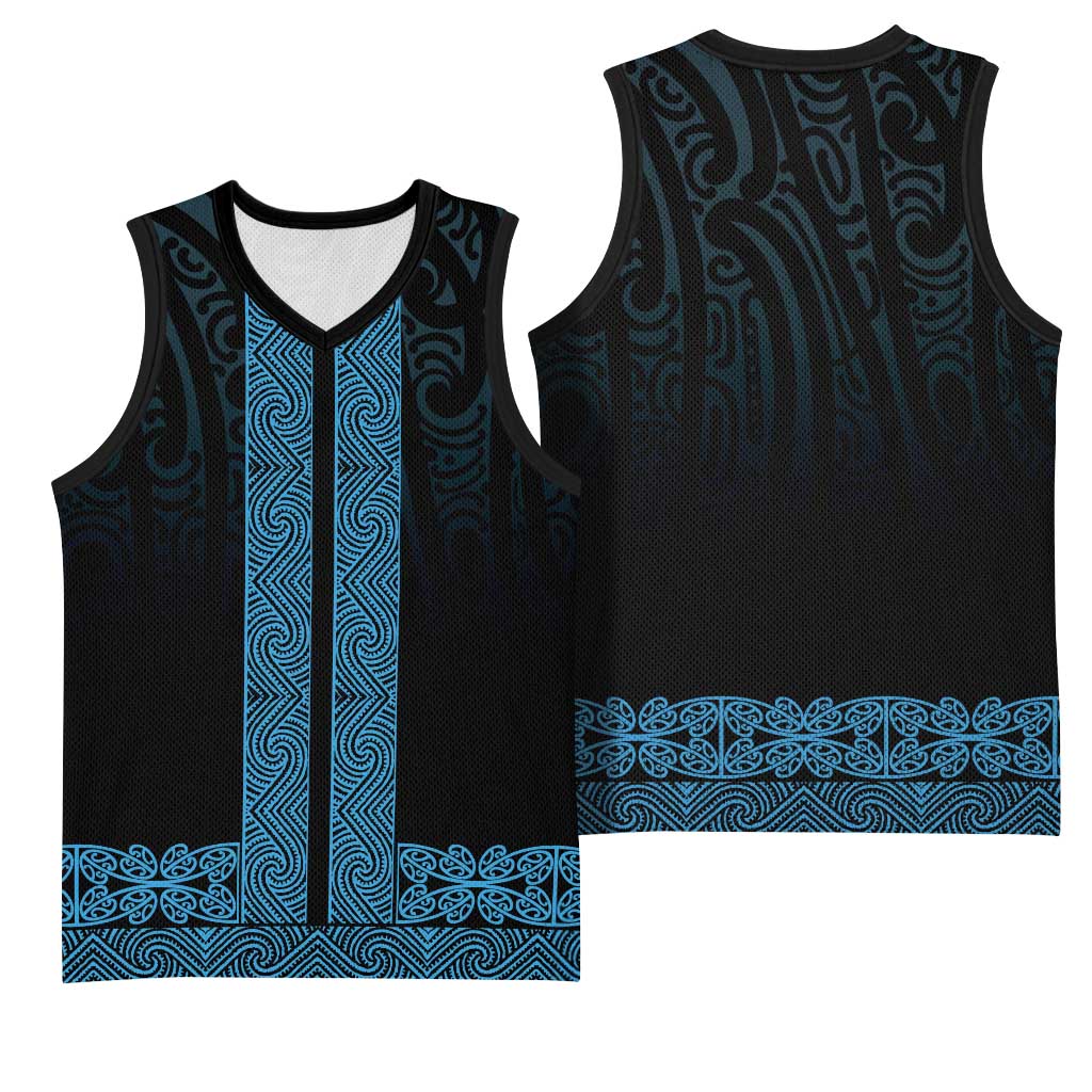 New Zealand Maori Kowhaiwhai Basketball Jersey Kikorangi Maui and Mangopare - Aussie Hoodie