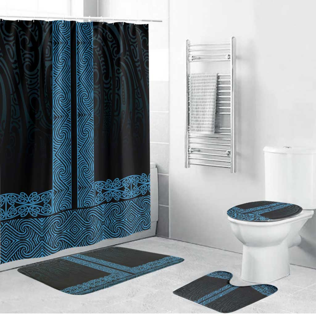 New Zealand Maori Kowhaiwhai Bathroom Set Kikorangi Maui and Mangopare - Aussie Hoodie