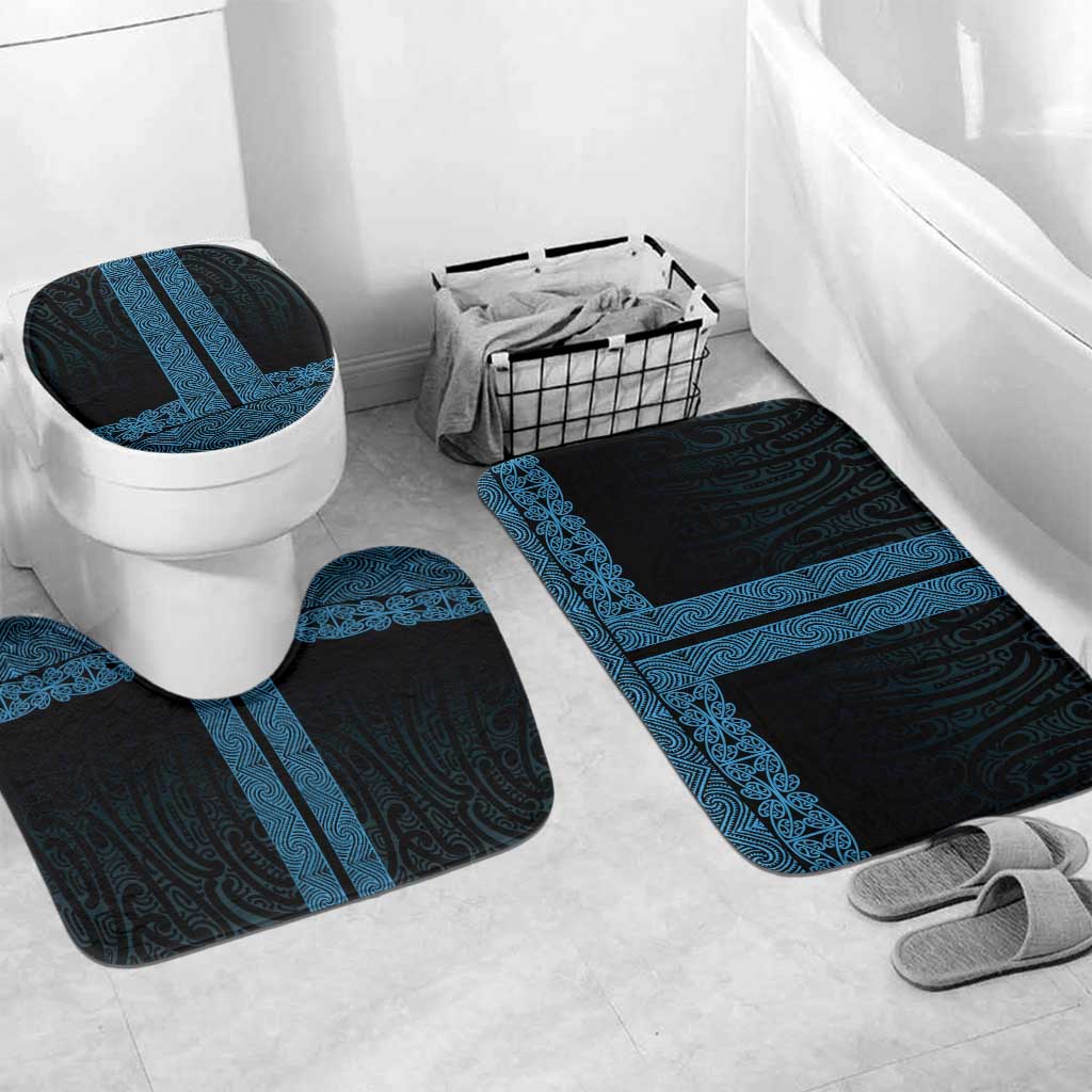 New Zealand Maori Kowhaiwhai Bathroom Set Kikorangi Maui and Mangopare - Aussie Hoodie