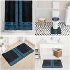 New Zealand Maori Kowhaiwhai Bathroom Set Kikorangi Maui and Mangopare - Aussie Hoodie
