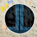 New Zealand Maori Kowhaiwhai Beach Blanket Kikorangi Maui and Mangopare