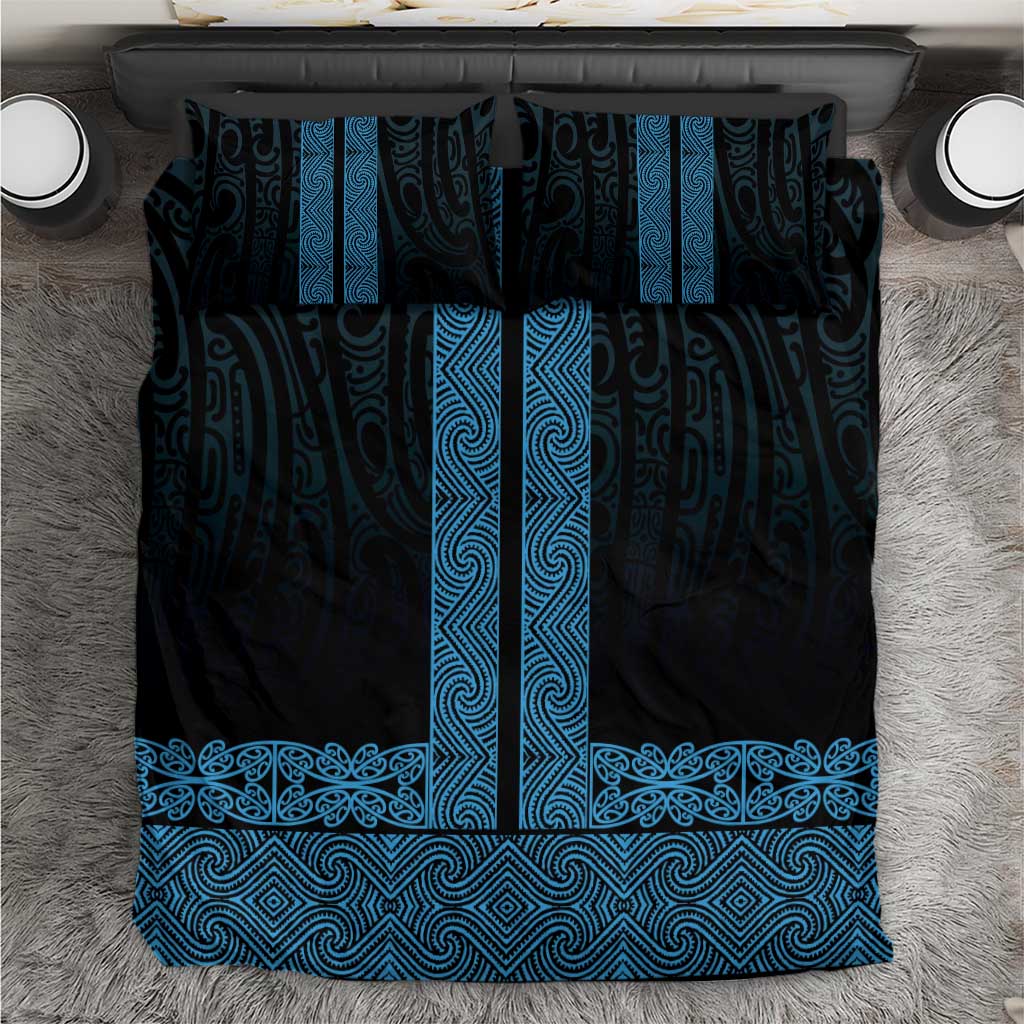 New Zealand Maori Kowhaiwhai Bedding Set Kikorangi Maui and Mangopare