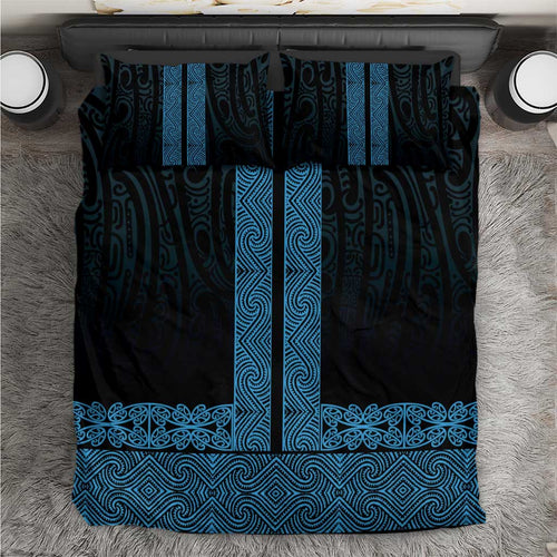 New Zealand Maori Kowhaiwhai Bedding Set Kikorangi Maui and Mangopare
