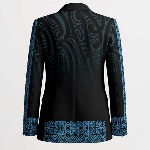 New Zealand Maori Kowhaiwhai Blazer Kikorangi Maui and Mangopare - Aussie Hoodie