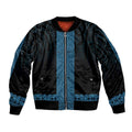 New Zealand Maori Kowhaiwhai Bomber Jacket Kikorangi Maui and Mangopare