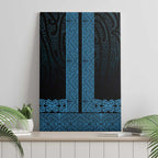 New Zealand Maori Kowhaiwhai Canvas Wall Art Kikorangi Maui and Mangopare