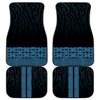 New Zealand Maori Kowhaiwhai Car Mats Kikorangi Maui and Mangopare