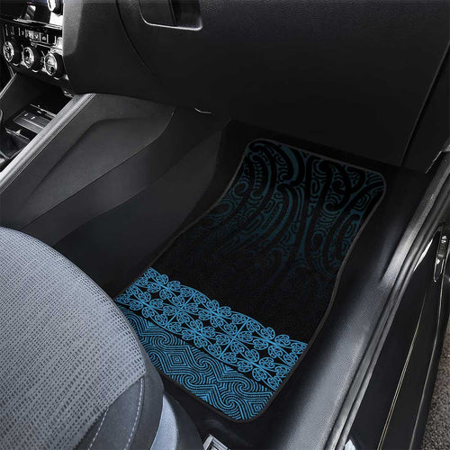 New Zealand Maori Kowhaiwhai Car Mats Kikorangi Maui and Mangopare