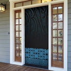 New Zealand Maori Kowhaiwhai Door Cover Kikorangi Maui and Mangopare - Aussie Hoodie
