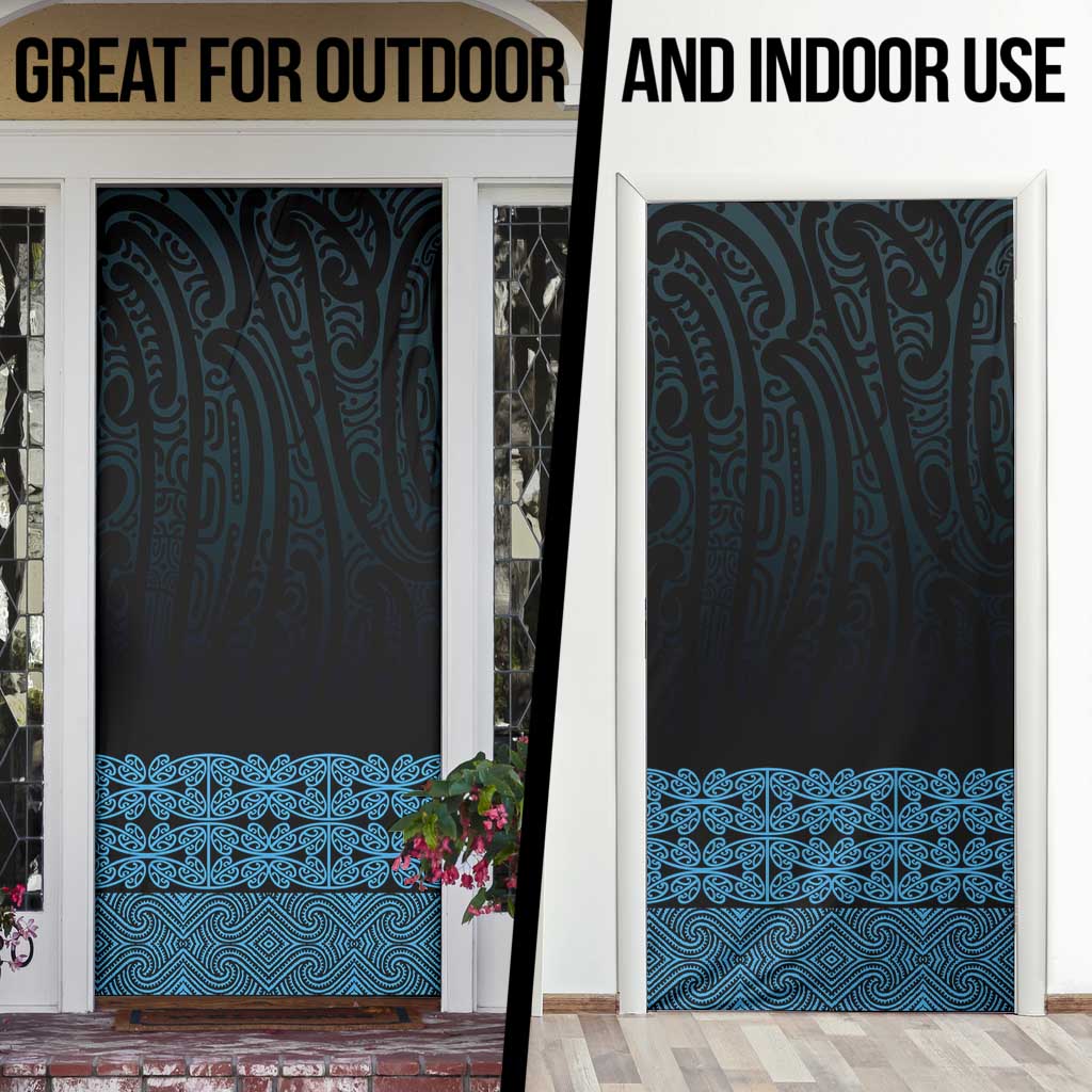 New Zealand Maori Kowhaiwhai Door Cover Kikorangi Maui and Mangopare - Aussie Hoodie