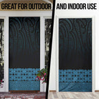 New Zealand Maori Kowhaiwhai Door Cover Kikorangi Maui and Mangopare - Aussie Hoodie