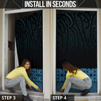 New Zealand Maori Kowhaiwhai Door Cover Kikorangi Maui and Mangopare - Aussie Hoodie