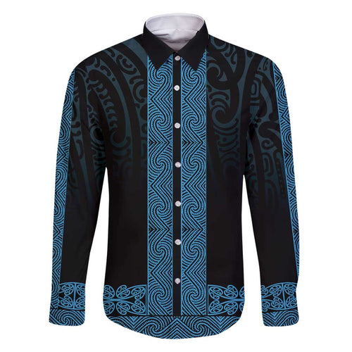 New Zealand Maori Kowhaiwhai Family Matching Off Shoulder Short Dress and Hawaiian Shirt Kikorangi Maui and Mangopare