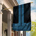 New Zealand Maori Kowhaiwhai Garden Flag Kikorangi Maui and Mangopare
