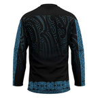 New Zealand Maori Kowhaiwhai Hockey Jersey Kikorangi Maui and Mangopare - Aussie Hoodie