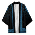 New Zealand Maori Kowhaiwhai Kimono Kikorangi Maui and Mangopare - Aussie Hoodie