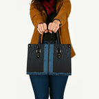 New Zealand Maori Kowhaiwhai Leather Bag Kikorangi Maui and Mangopare - Aussie Hoodie